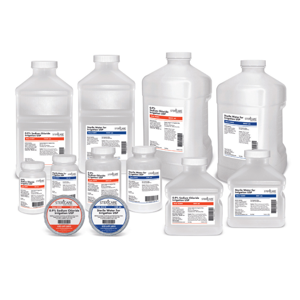 SteriCare Sterile Water Products distributed by HMG