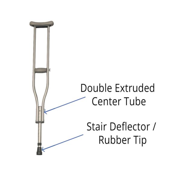 Adult Crutches, 5.1' - 5.9'